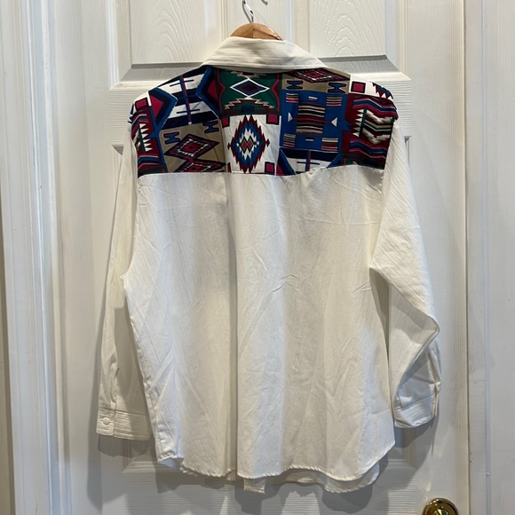 NWT Vintage Tapestry Southwestern Button Down Shirt - Picture 9 of 12